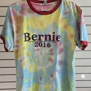 Men's Bernie Tee Tie-Dye Graphic Ringer Tee - Red Trim medium